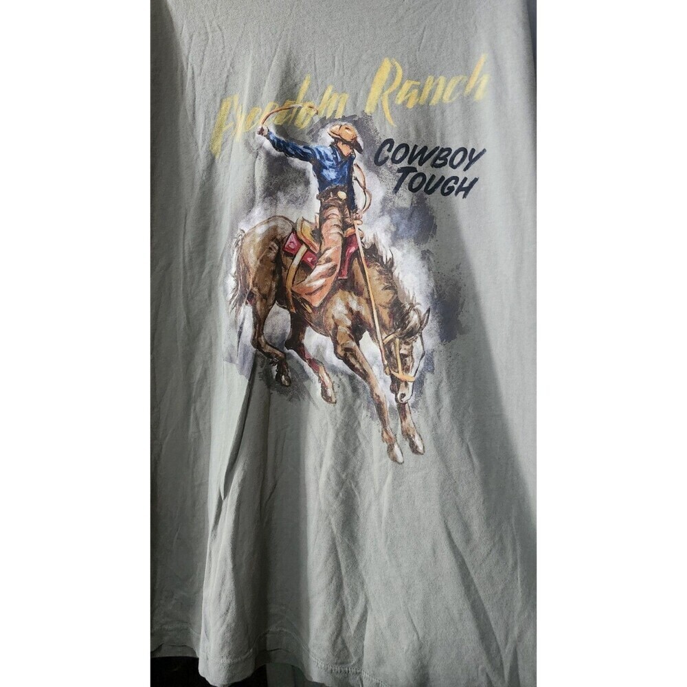 Freedom Ranch Men's T-shirt‎ Mexico Cowboy Tough 2XL NWT New D30 Excellent
